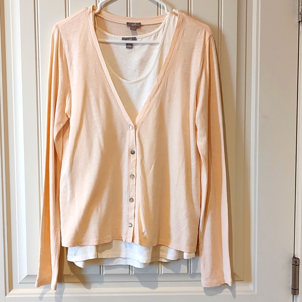 J.Jill Women's light weight tank and cardigan set, like new